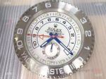 Replica Rolex Yacht master Wall Clock Stainless Steel White Dial
